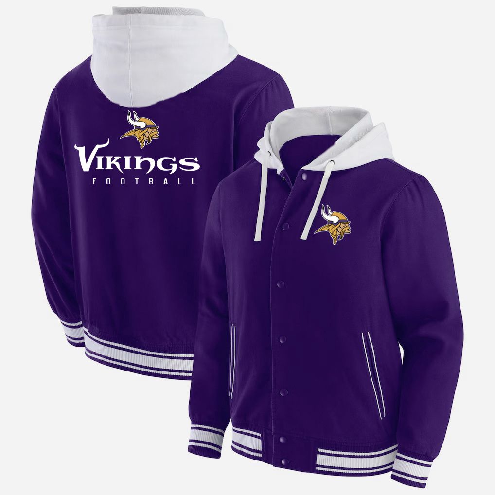 Men 2026 NFL Minnesota Vikings  jacket hoodie Purple 012->minnesota vikings->NFL Jersey